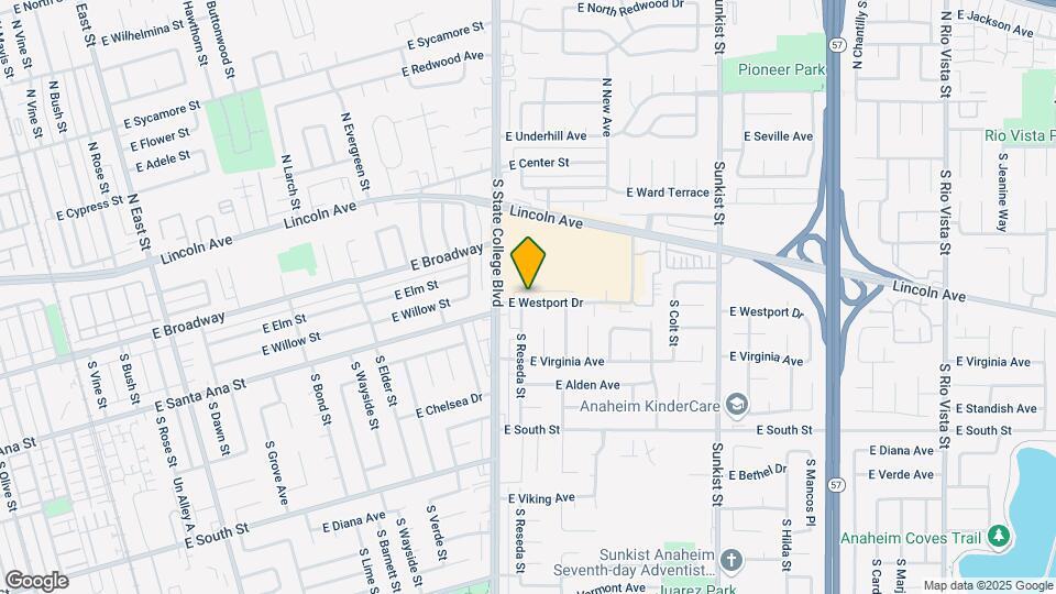 2103 E Westport Dr Mapa y Detalles de la Ubicación