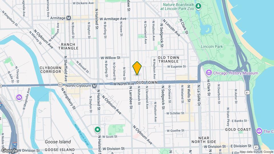 1628 N Mohawk St Map and Location Details