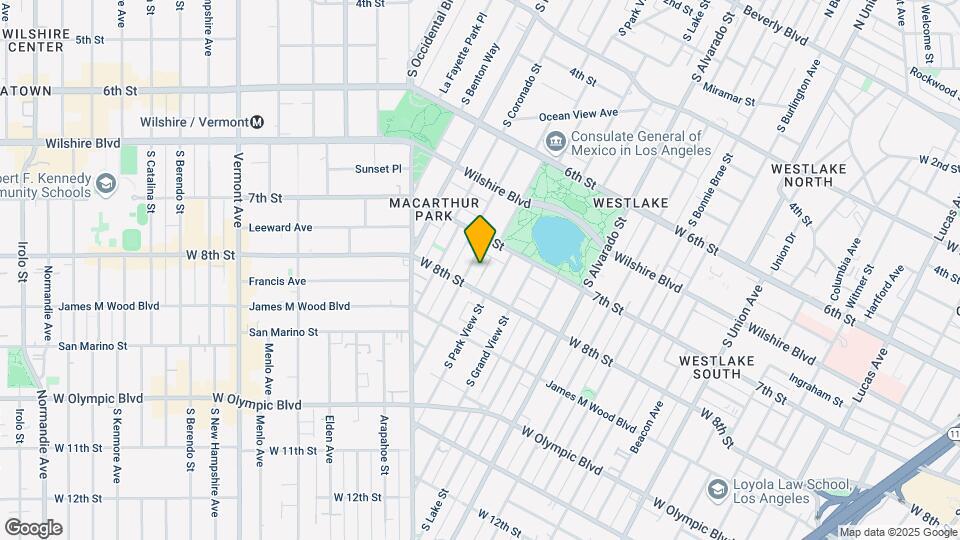 740 S Carondelet Map and Location Details