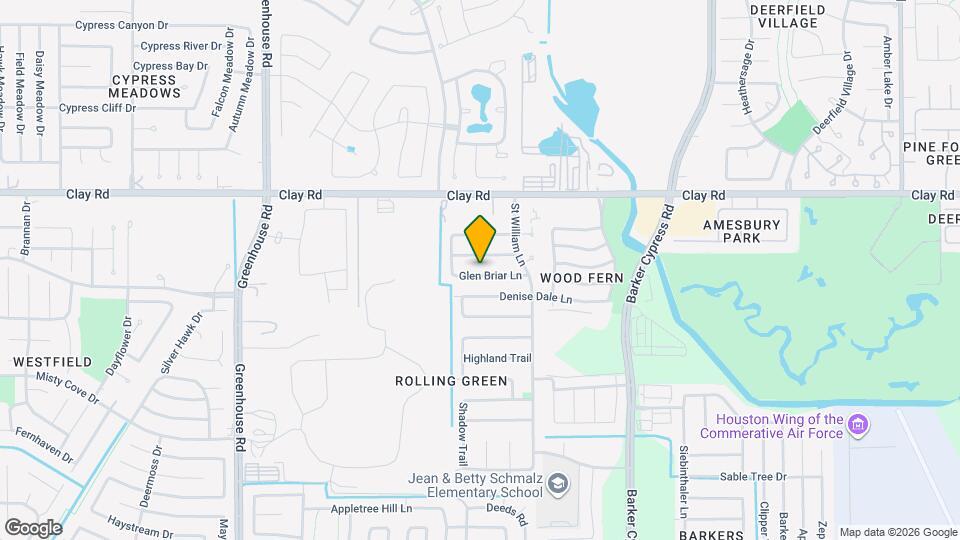 18742 Glen Briar Ln Map and Location Details