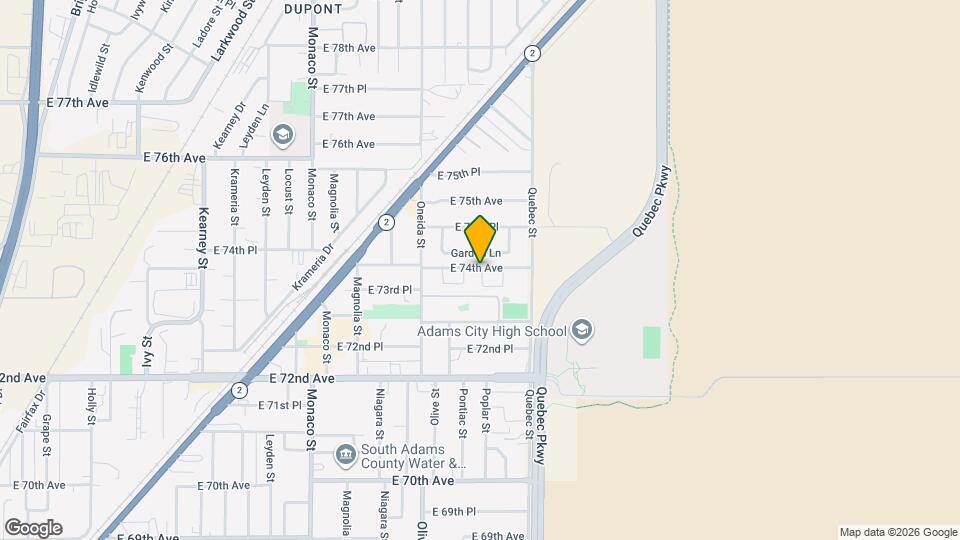 7391 Oneida Dr Map and Location Details