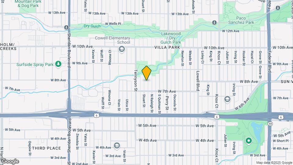 760 Stuart St Map and Location Details