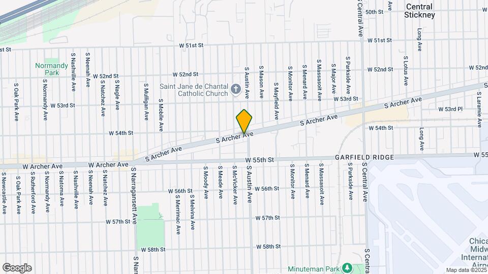 6155 S Archer Ave Map and Location Details