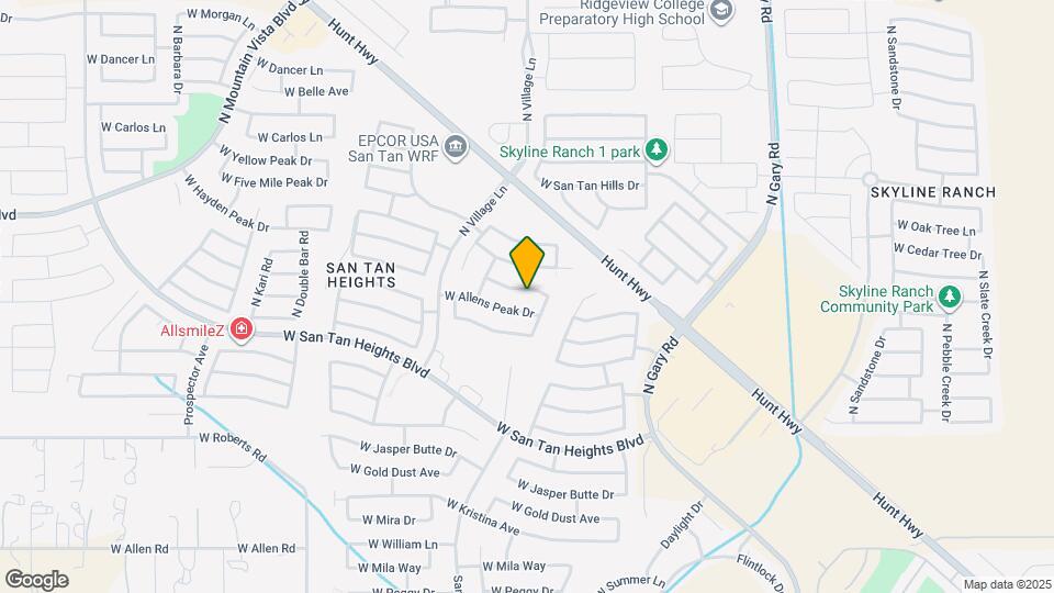 2325 W Hayden Peak Dr Map and Location Details