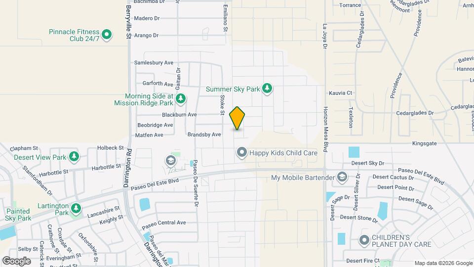 1020 Indigo Sky St Map and Location Details