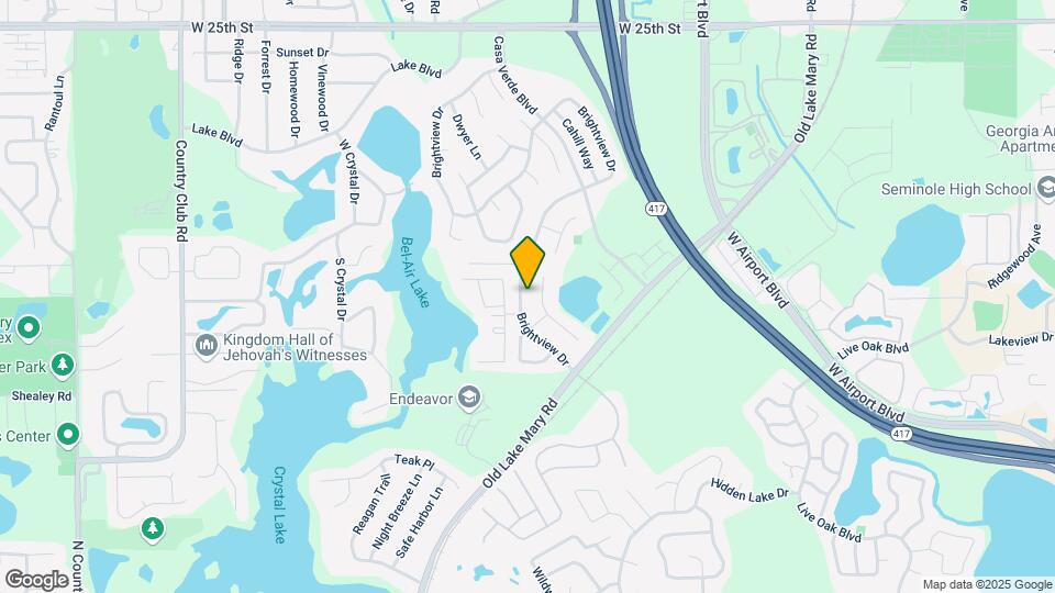 833 Brightview Dr Map and Location Details