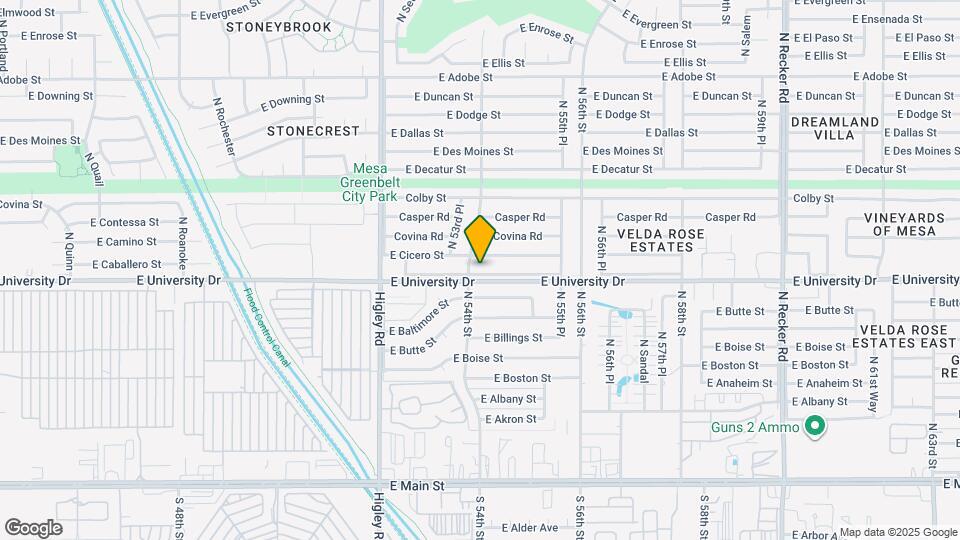 5410 E University Dr Map and Location Details