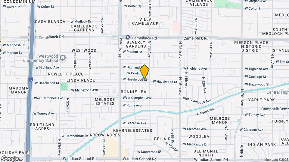 1713 W Hazelwood St Map and Location Details