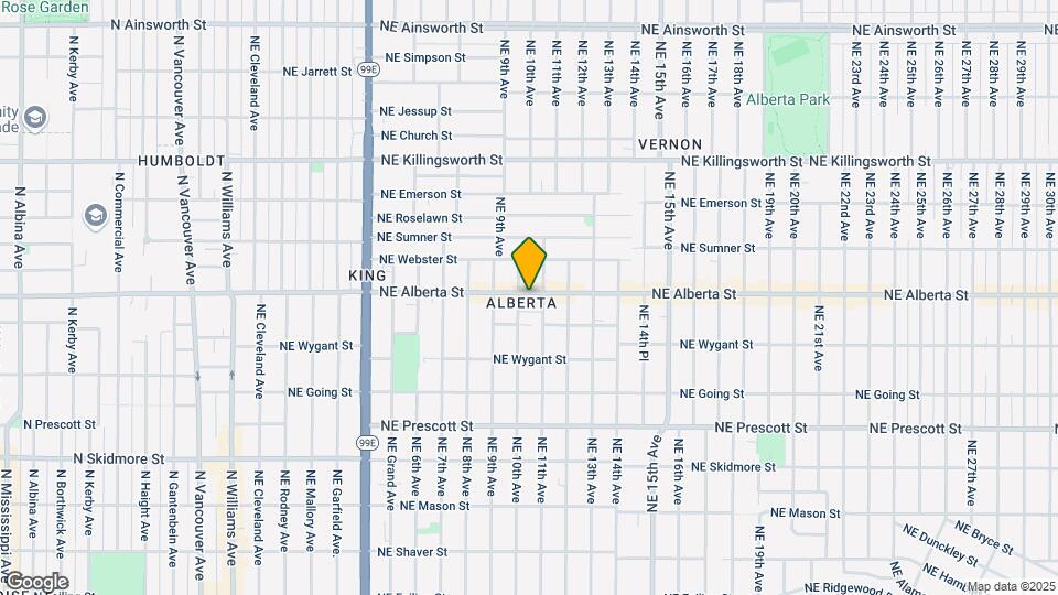 1014 NE Alberta St Map and Location Details