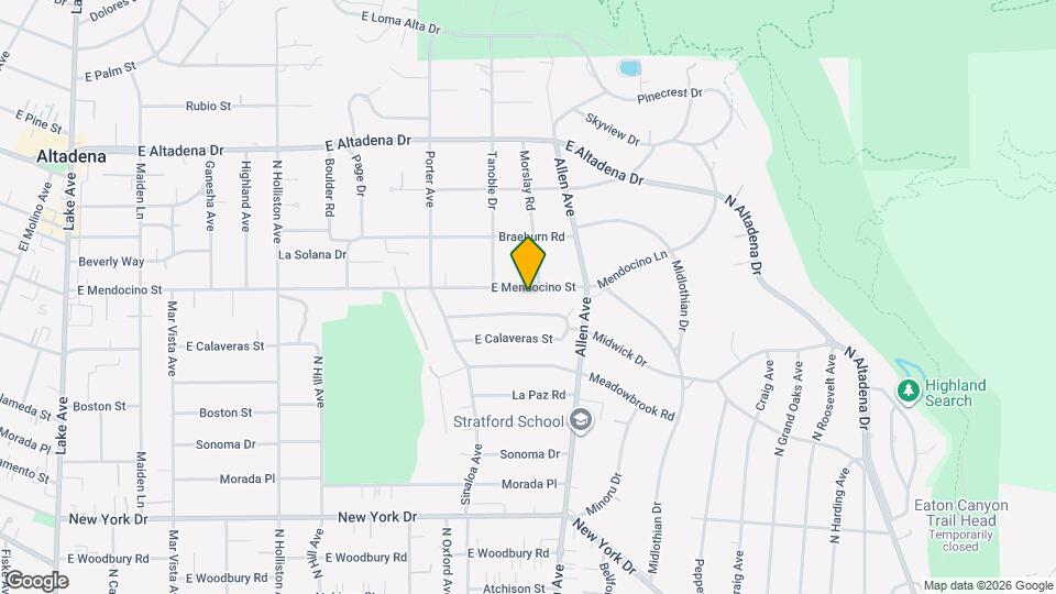 1796 E Mendocino St Map and Location Details