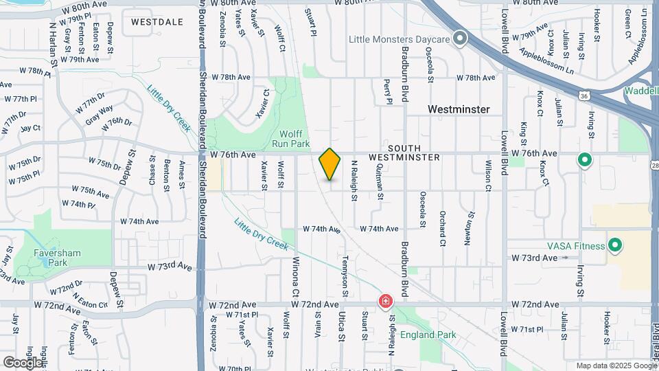 7509 Stuart St Map and Location Details