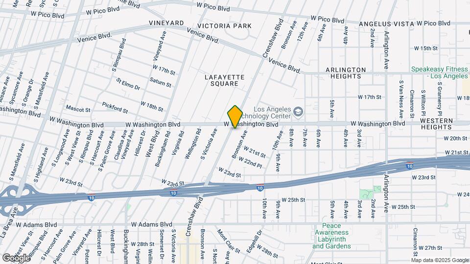 1916 Crenshaw Blvd Mapa y Detalles de la Ubicación