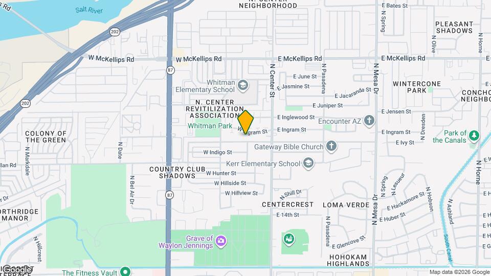 102 W Ivyglen St Mapa y Detalles de la Ubicación