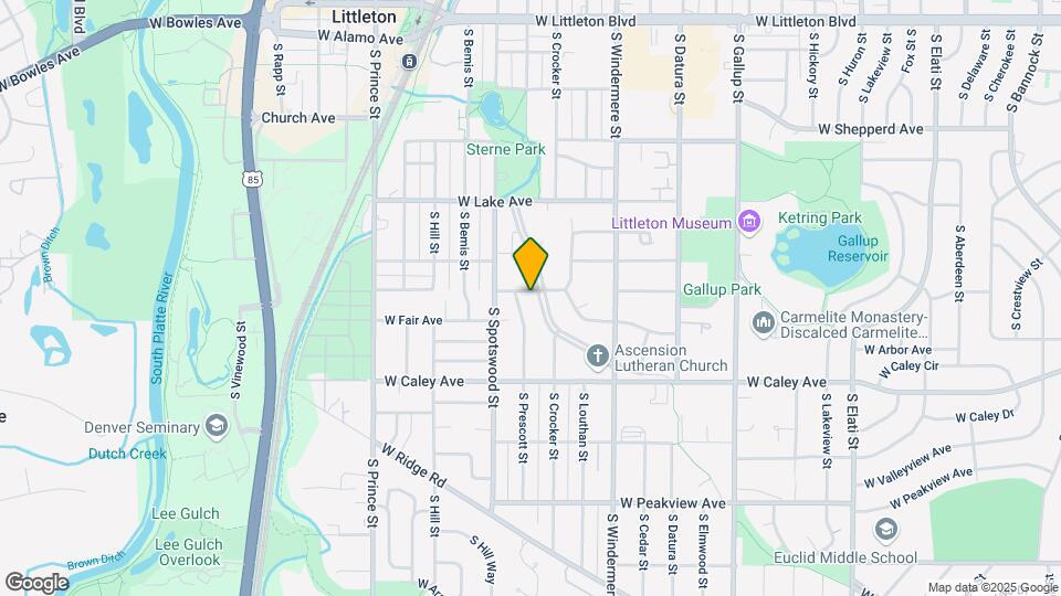 6181-6187 S Sterne Pkwy Mapa y Detalles de la Ubicación