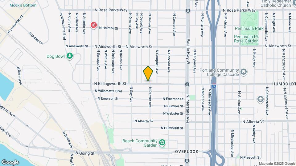 5511 N Denver Ave Map and Location Details