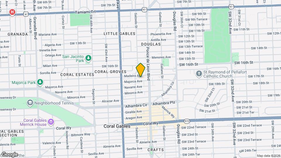 231 Majorca Ave, Unit F Map and Location Details