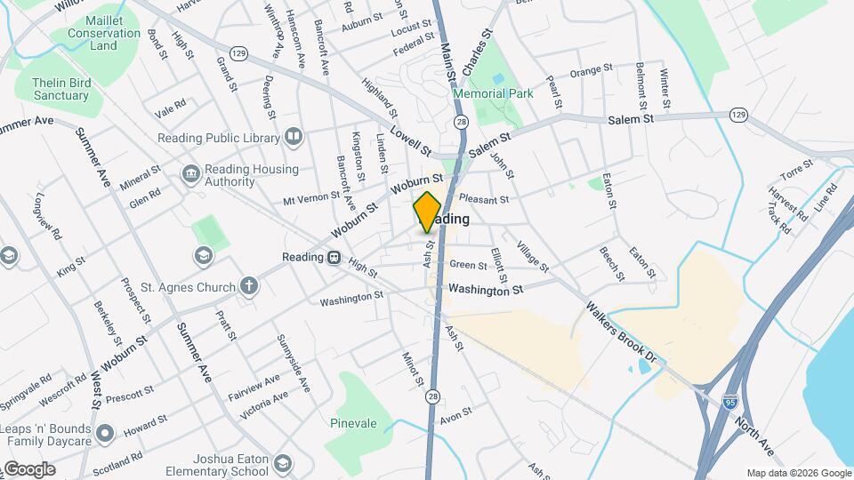 45 Ash St, Unit 1 Map and Location Details