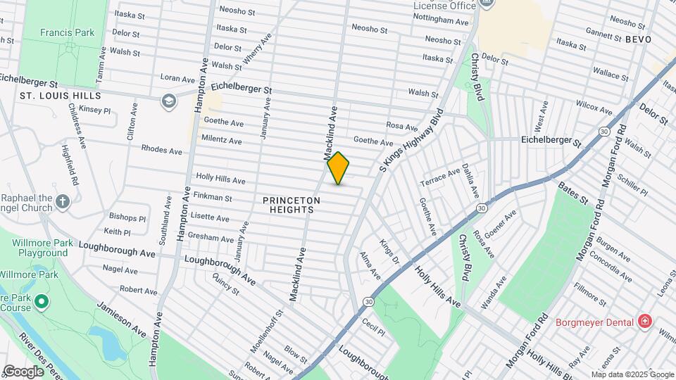 4953 Holly Hills Ave Map and Location Details