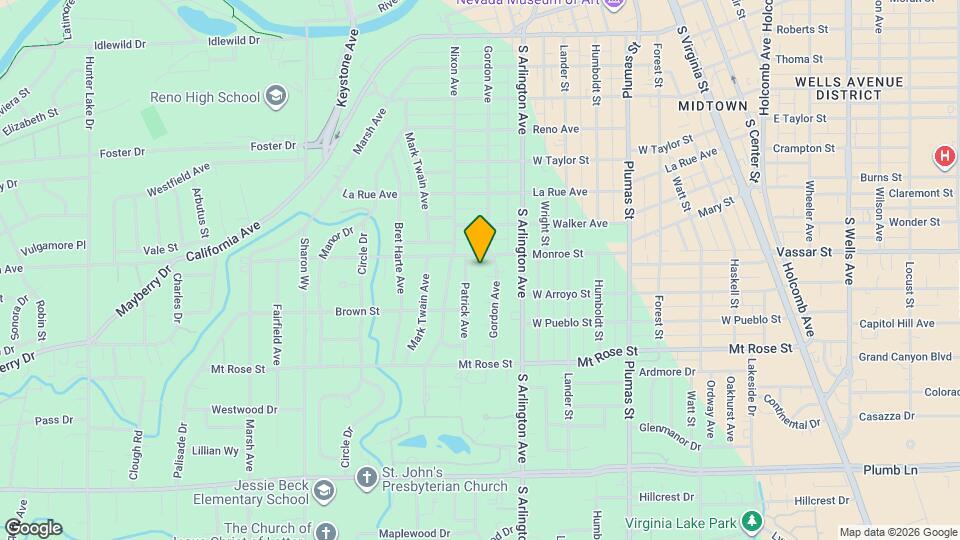 1209 Gordon Ave Map and Location Details