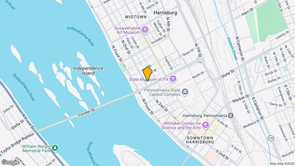 909 N 2nd St Map and Location Details