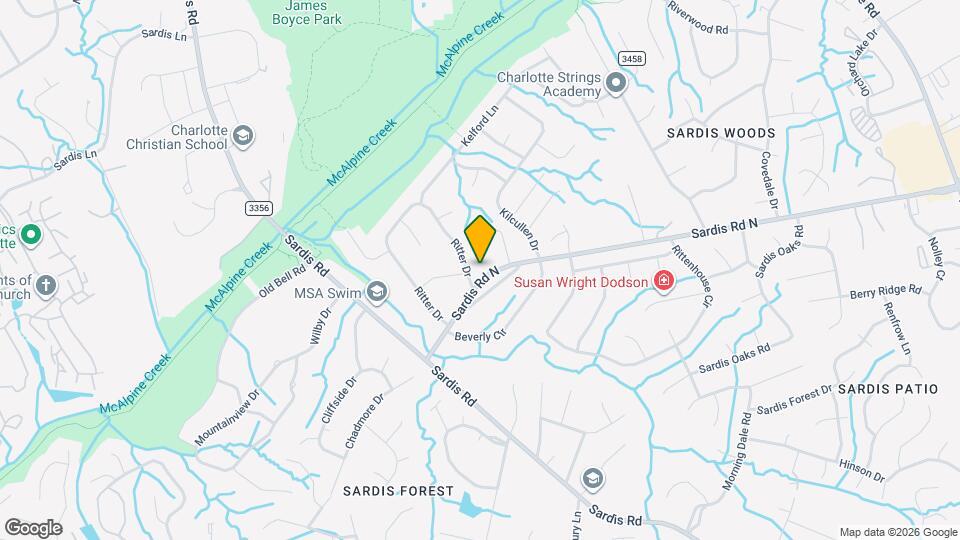 301 Sardis Rd N Map and Location Details