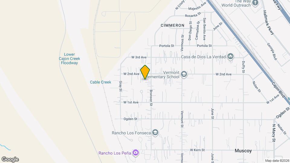 3552 Bronson St, Unit A Mapa y Detalles de la Ubicación