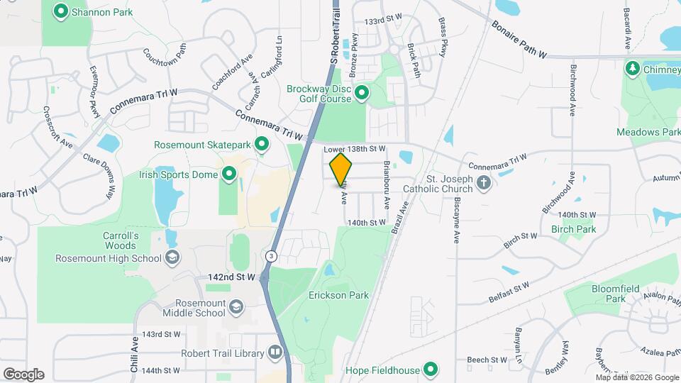 13895 Bunratty Ave Map and Location Details