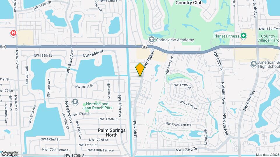 7635 NW 181st St Map and Location Details