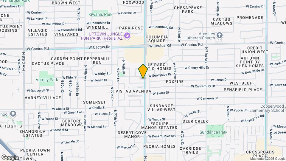 7504 W Jenan Dr Map and Location Details