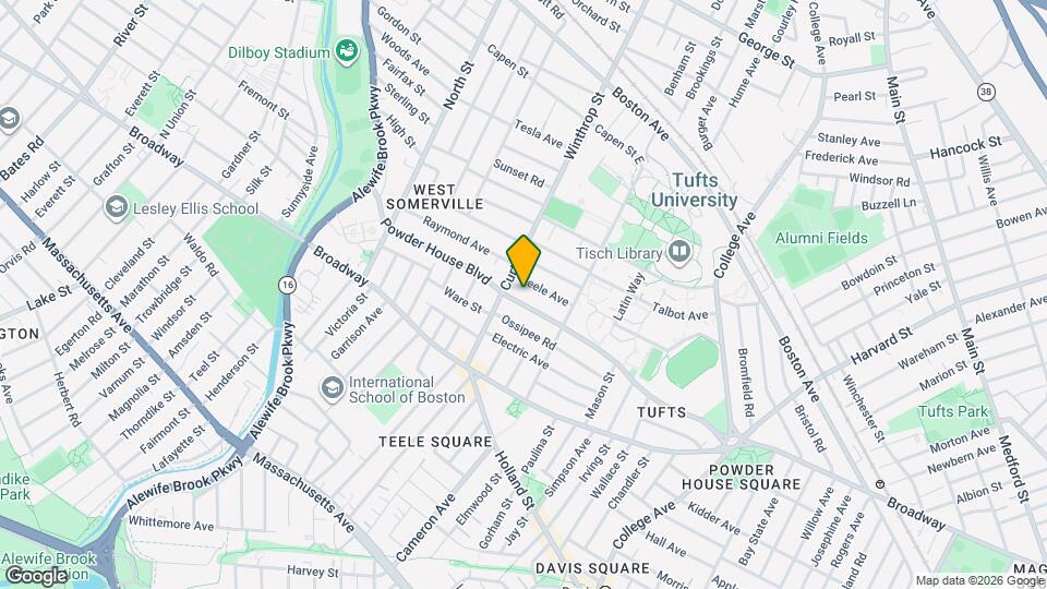 149 Powder House Blvd Map and Location Details