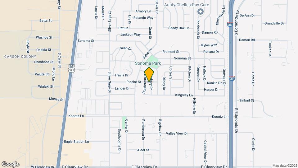 909 Pioche St Map and Location Details