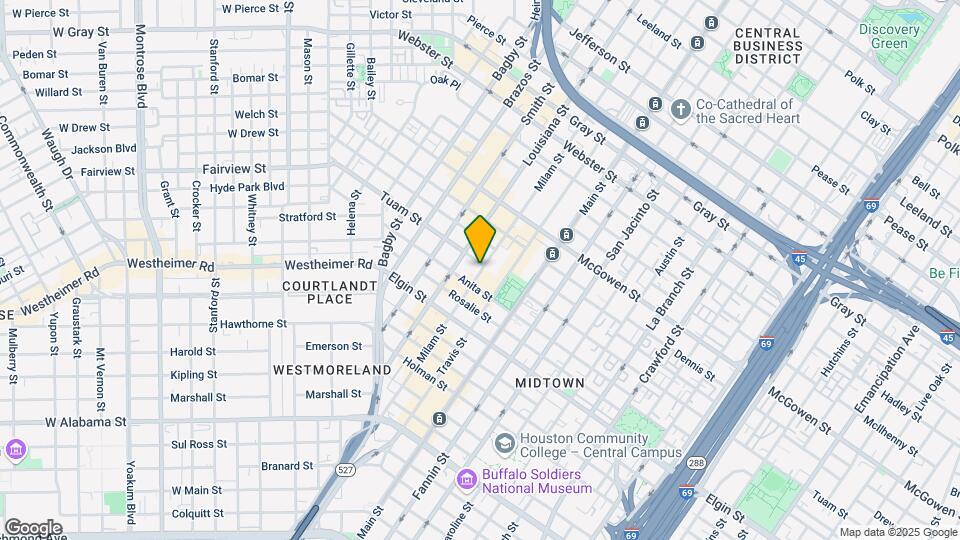 2910 Milam St Mapa y Detalles de la Ubicación