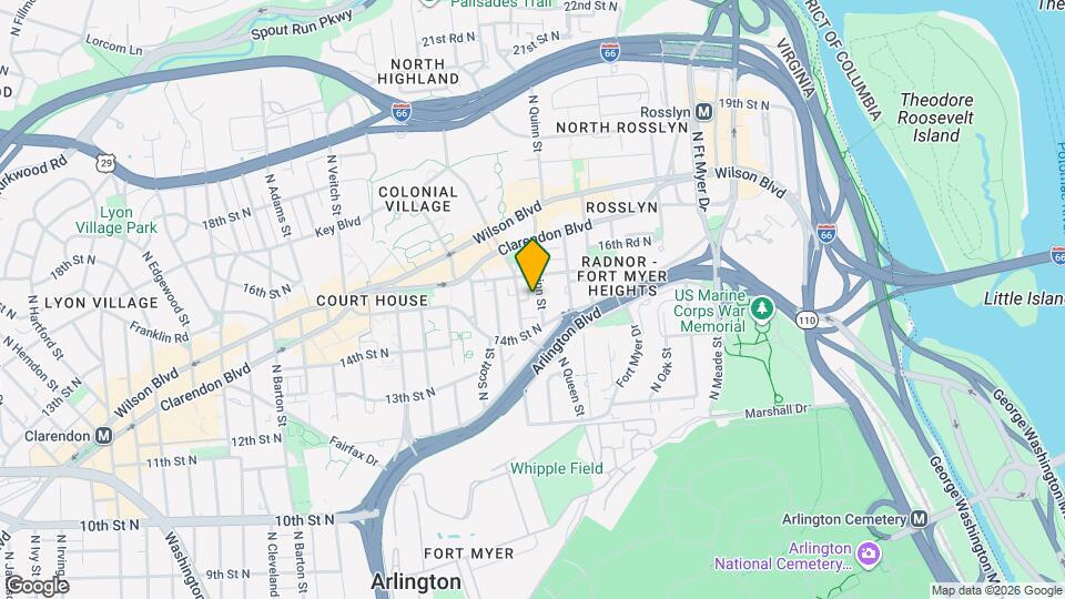 1454 N Quinn St Map and Location Details