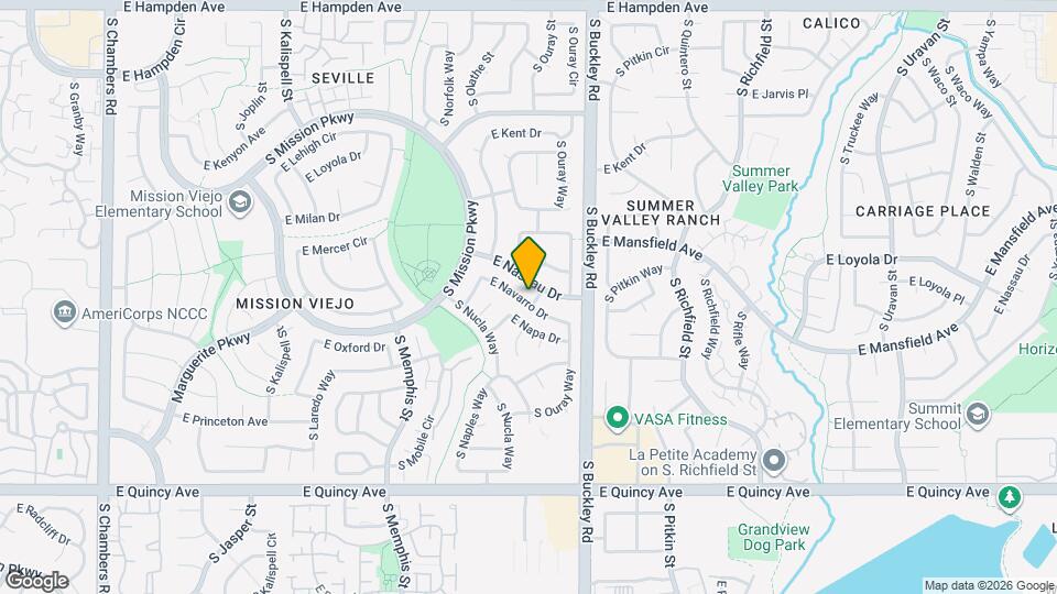 16793 E Navarro Dr Map and Location Details