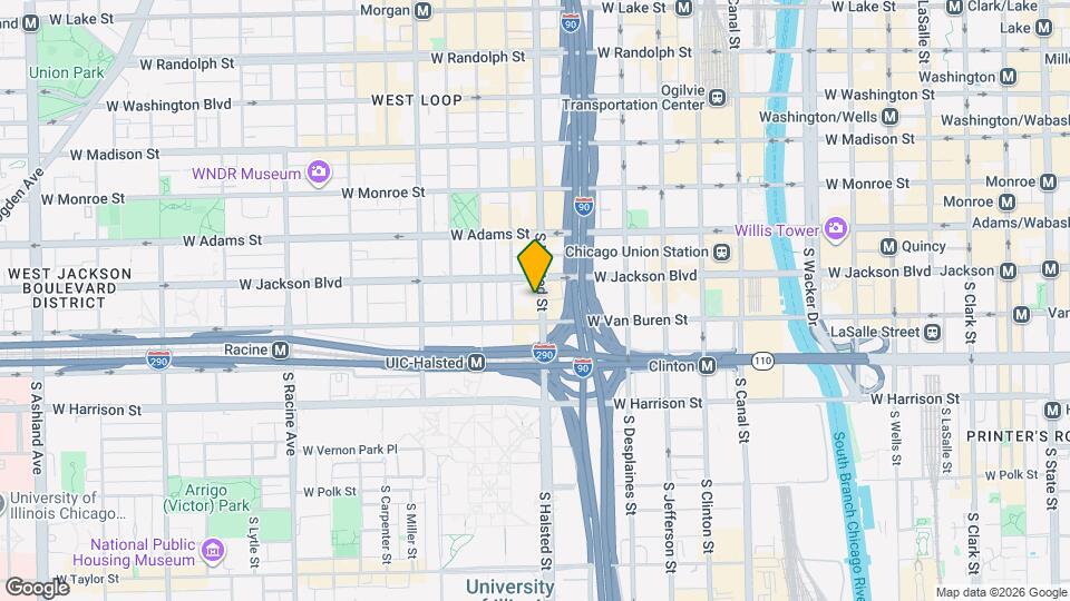 318 S Halsted St Map and Location Details