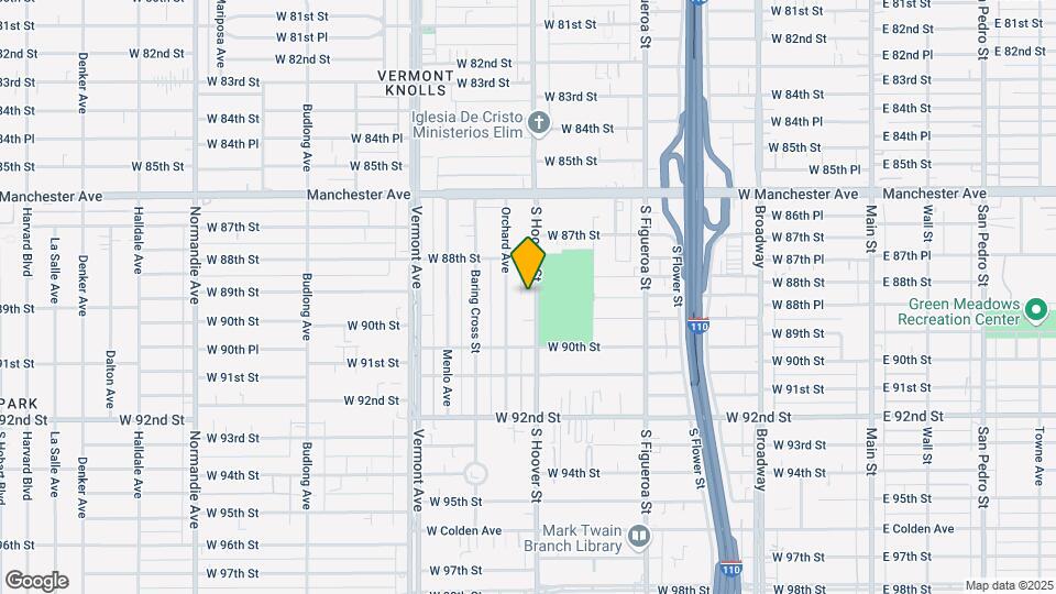 8847 S Hoover St Map and Location Details