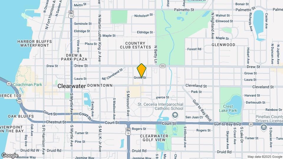 1233 Grove St Mapa y Detalles de la Ubicación
