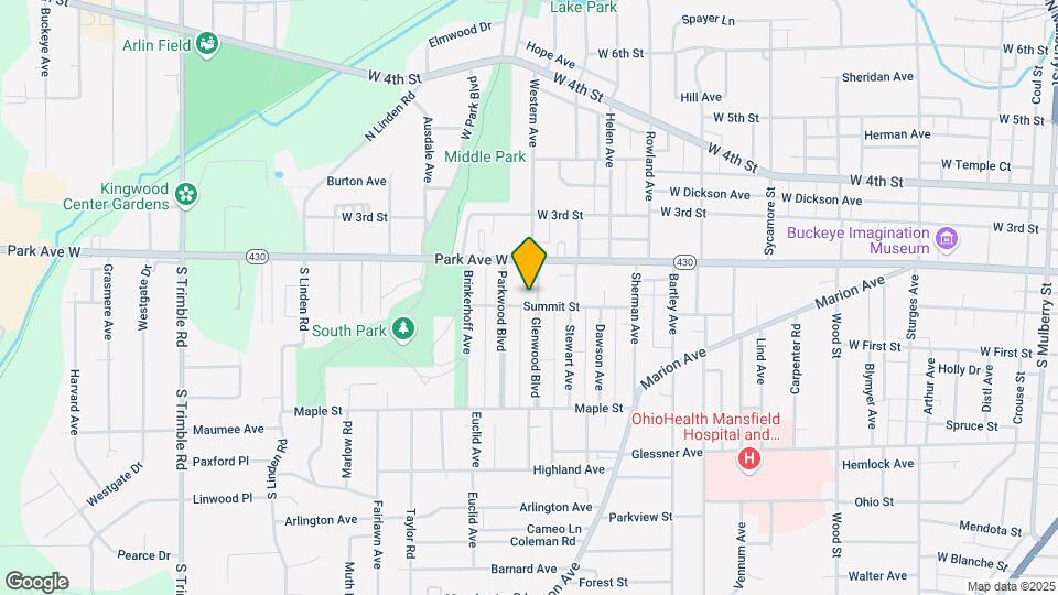38 Glenwood Blvd Mapa y Detalles de la Ubicación