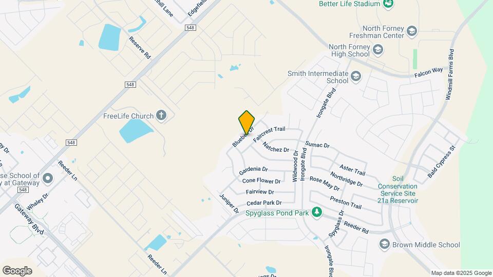 2125 Bluebell Dr Map and Location Details