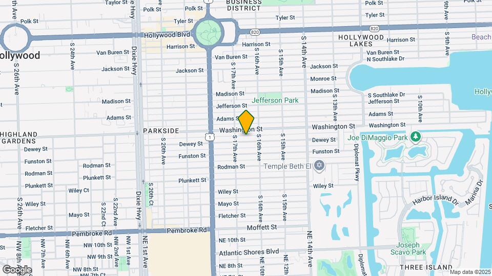 1625 Dewey St Map and Location Details