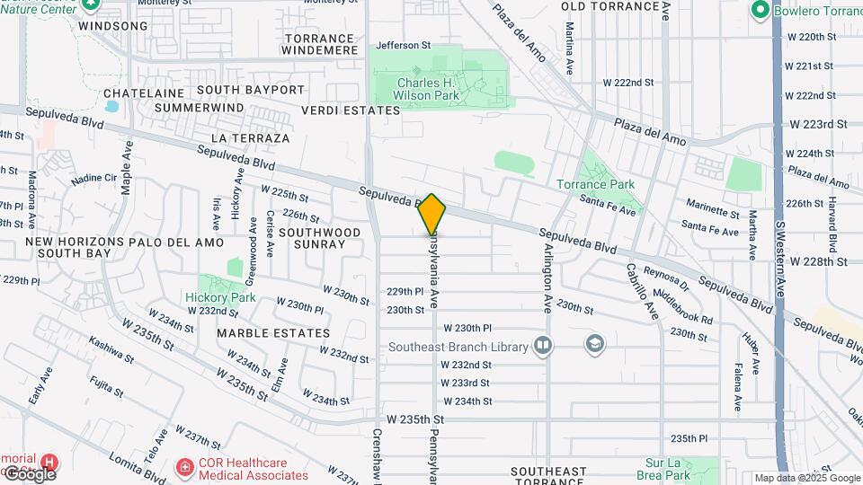 2402 W 227th St Map and Location Details