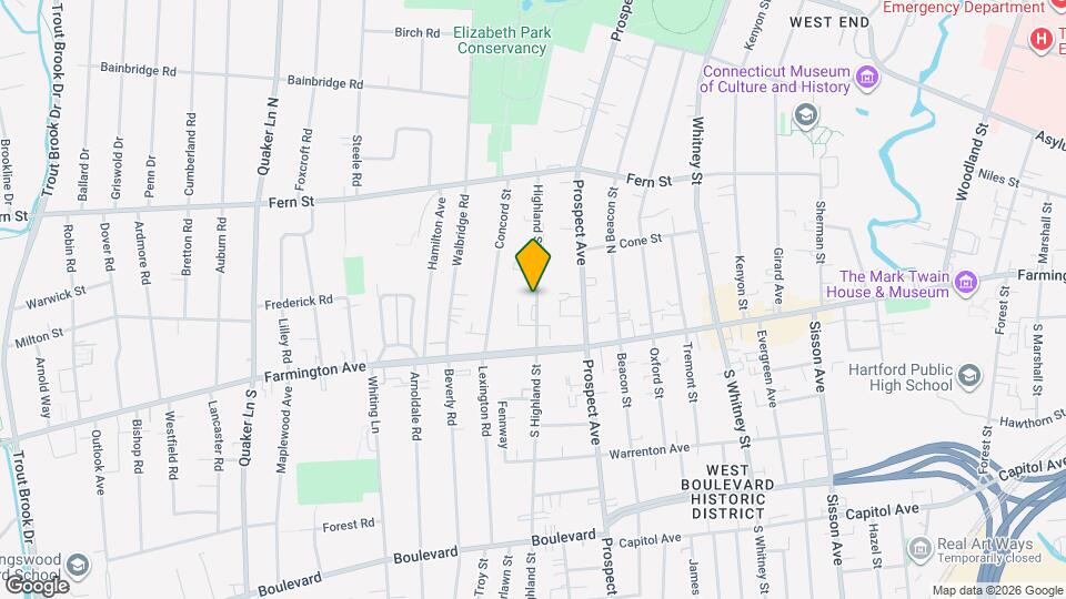 45 Highland St, Unit #108 Mapa y Detalles de la Ubicación