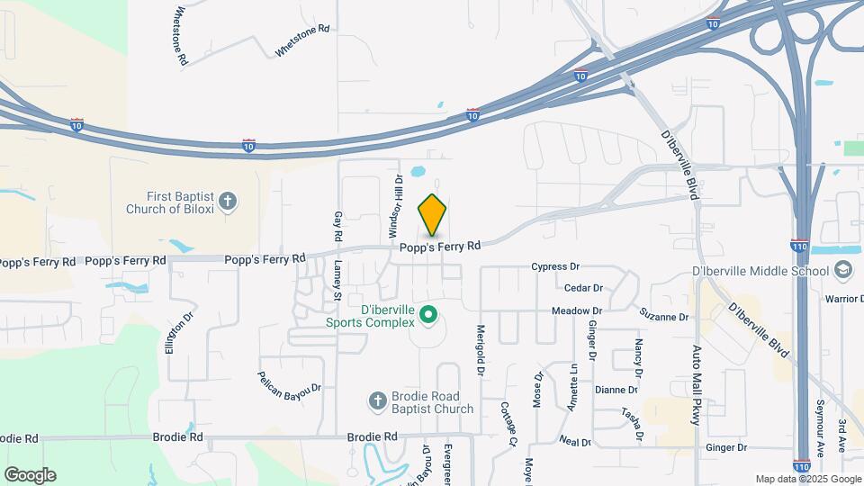 11027 Oakcrest Dr Map and Location Details