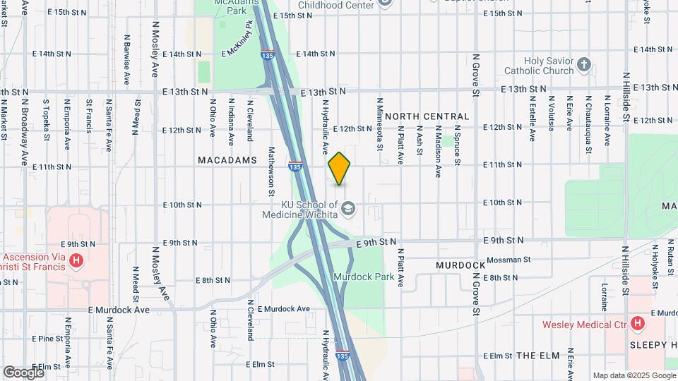 1125 N Kansas St, Unit C Map and Location Details