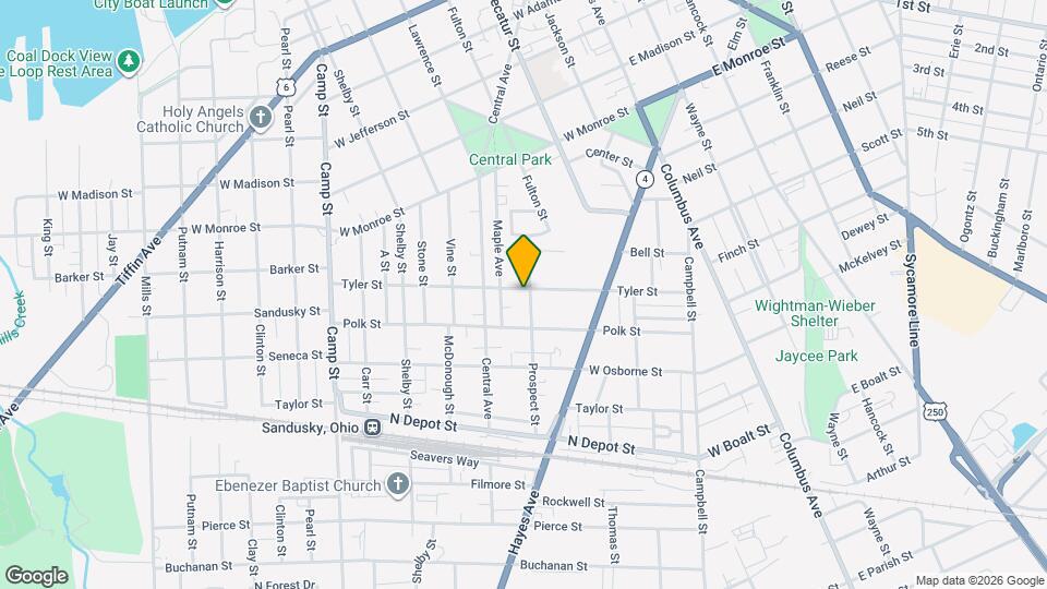 1303 Prospect St Map and Location Details