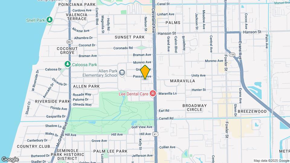 Edison Estates Mapa y Detalles de la Ubicación