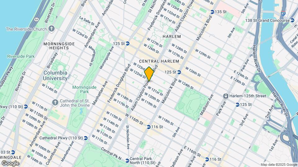 2031-2033 Adam Clayton Powell Jr Blvd Mapa y Detalles de la Ubicación