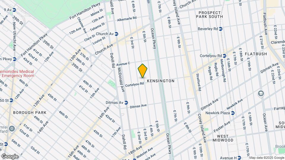 Cortelyou Map and Location Details