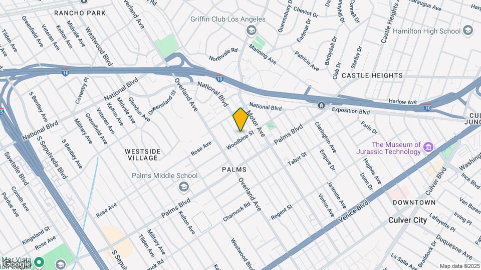 3363 Mentone Ave Mapa y Detalles de la Ubicación