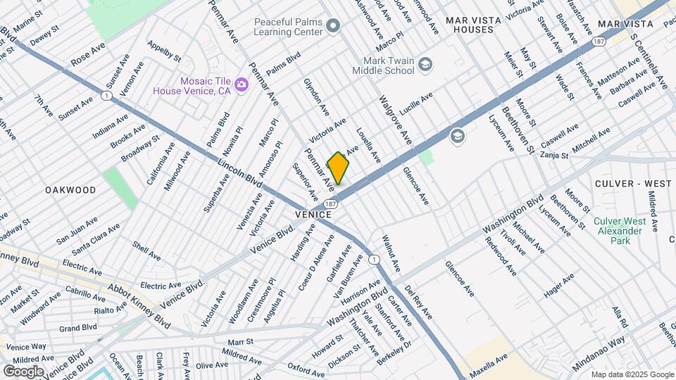 1201 Venice Blvd Map and Location Details